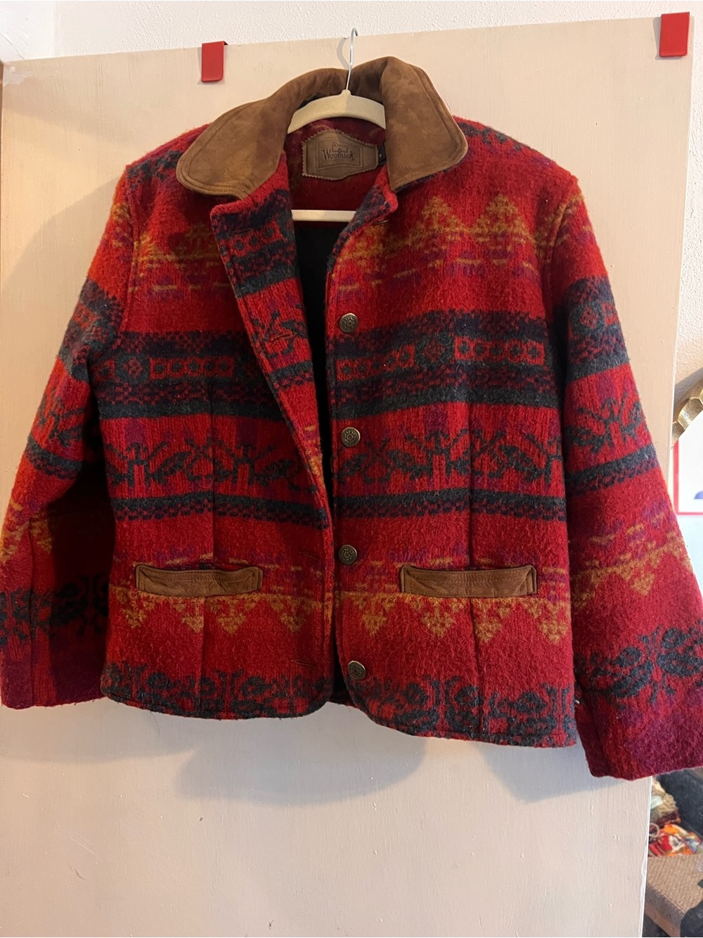 Vintage Woolrich  Jacket with Suede Trim